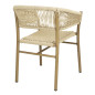 Fauteuils en corde naturelle tressée Bolero Florence (lot de 2) Fauteuils en corde naturelle tressée Bolero Florence (lot de 2)
