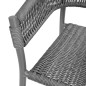 Fauteuils en corde grise tressée Bolero Florence (lot de 2) Fauteuils en corde grise tressée Bolero Florence (lot de 2)