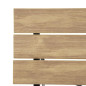 Table de terrasse carrée Bolero Perth effet bois