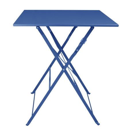 Table de terrasse carrée Bolero Perth bleu marine foncé