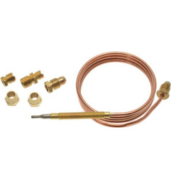 THERMOCOUPLE UNIVERSEL M9x1 - 60 Cm AVEC RACCORD FILETE M6x0,75 (Lot De 20)