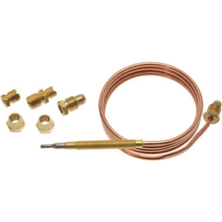 THERMOCOUPLE UNIVERSEL M9x1 - 60 Cm AVEC RACCORD FILETE M6x0,75 (Lot De 20)