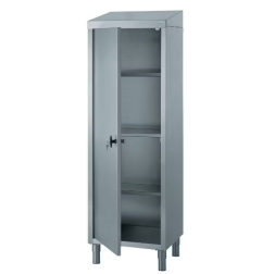 Armoire tournus à toit incliné 1 porte battante : 3 étagères réglables 600x500xH1890mm