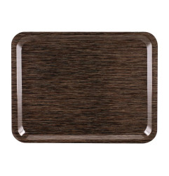 Plateau de service en mélamine Roltex Casino 43x33cm wengé