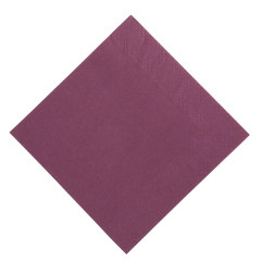Serviettes ouate prune Duni 330mm (Lot de 1000)