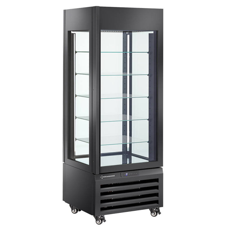 Vitrine "FULL vitrée" 440 Lt., 5 niveaux en verre, ventilée - CHOCOLATE - NOIR Vitrine "FULL vitrée" 440 Lt., 5 niveaux en verre, ventilée - CHOCOLATE - NOIR