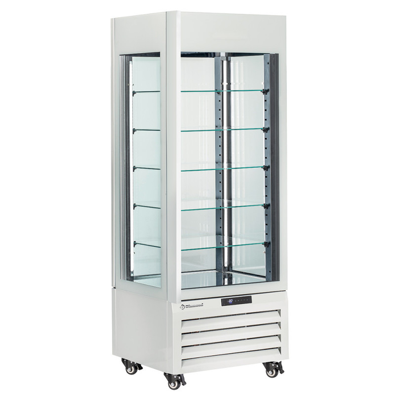 Vitrine "FULL vitrée" 440 Lt., 5 niveaux en verre, ventilée - PASTRY - BLANC Vitrine "FULL vitrée" 440 Lt., 5 niveaux en verre, ventilée - PASTRY - BLANC