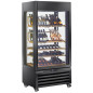 Vitrine "FULL vitrée" 600 Lt., 1 niveau + 2 étagères, ventilée - WINE - NOIR Vitrine "FULL vitrée" 600 Lt., 1 niveau + 2 étagères, ventilée - WINE - NOIR