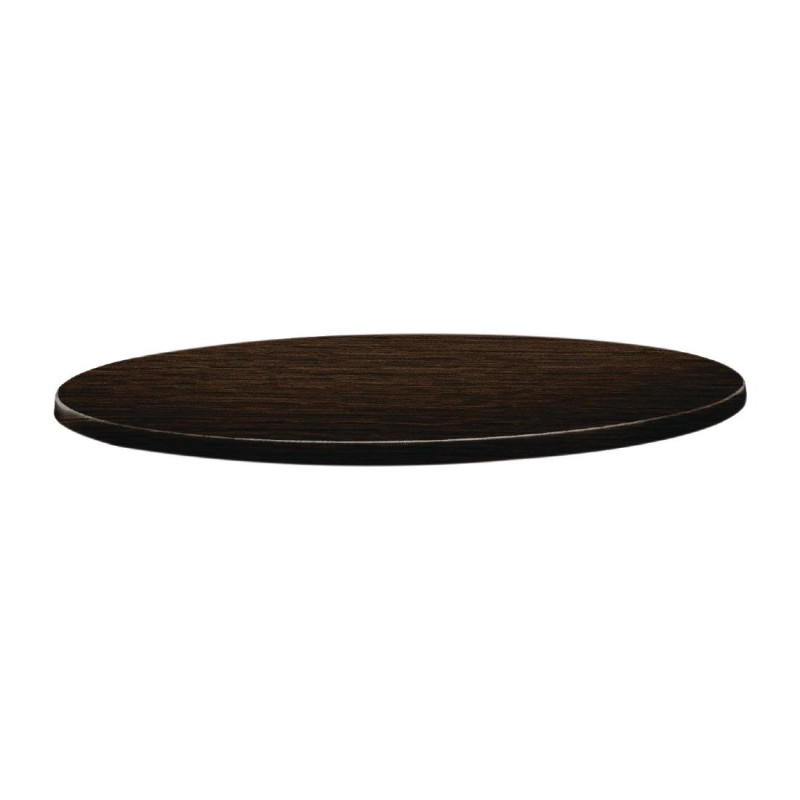 Plateau de table rond Topalit Classic Line 70cm wengé Plateau de table rond Topalit Classic Line 70cm wengé