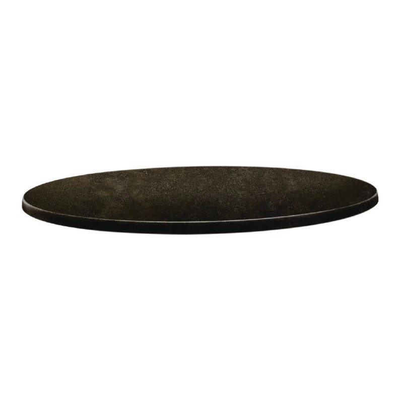 Plateau de table rond Topalit Classic Line 70cm cyprus métal Plateau de table rond Topalit Classic Line 70cm cyprus métal