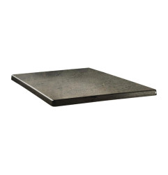 Plateau de table carré Topalit Classic Line 80x80cm béton