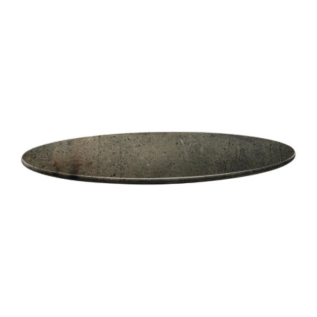 Plateau de table rond Topalit Smartline 80cm béton