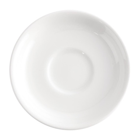 Soucoupes Churchill Plain Whiteware 114mm (Lot de 24)