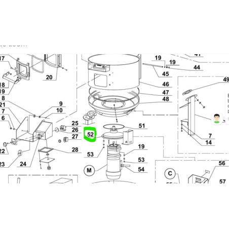 CENTREUR MOTEUR EP25A SAV