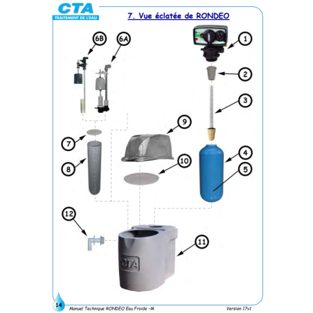Vanne eau chaude chronométrique mécanique 4600C7/0CTA (remplace la 4600C7/1CTA)
