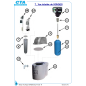 Vanne eau froide volumétrique électronique 5600SXTV/0 pour rondeo Vanne eau froide volumétrique électronique 5600SXTV/0 pour rondeo