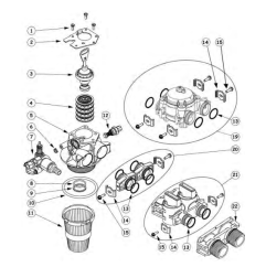 Kit joints + cages pour vanne 5600 (Eau Froide) JC5600