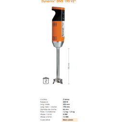 DYNAMIX DMX190 V2 220-240V 50-60Hz ORANGE / NOIR