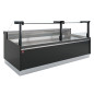 Comptoir ventilé, avec réserve, vitre verticale 90° avec relevage à piston - FULL BLACK Comptoir ventilé, avec réserve, vitre verticale 90° avec relevage à piston - FULL BLACK