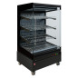 Vitrine chauffante, libre-service, avec porte vitrée, sur roues - FULL BLACK Vitrine chauffante, libre-service, avec porte vitrée, sur roues - FULL BLACK