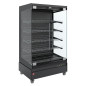 Vitrine chauffante, libre-service, avec porte vitrée, sur roues - FULL BLACK Vitrine chauffante, libre-service, avec porte vitrée, sur roues - FULL BLACK