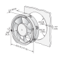 Ventilateur axial rond 6224N/2