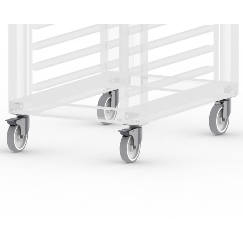 Kit de roulettes pour supports de four combiné Buffalo