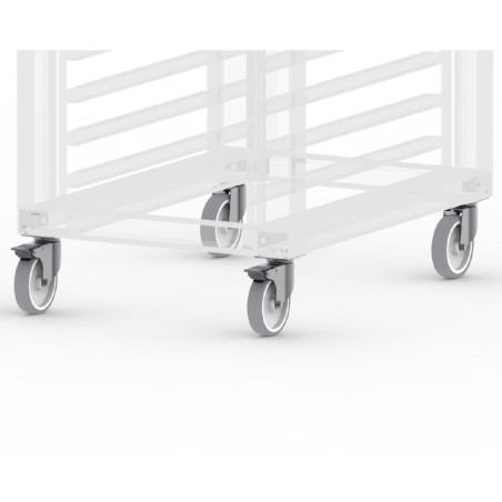 Kit de roulettes pour supports de four combiné Buffalo