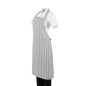 Tablier bavette rayé gris et blanc Whites
