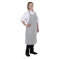 Tablier bavette rayé gris et blanc Whites