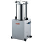 Poussoir hydraulique vertical en inox, 35 litres sur roues Poussoir hydraulique vertical en inox, 35 litres sur roues