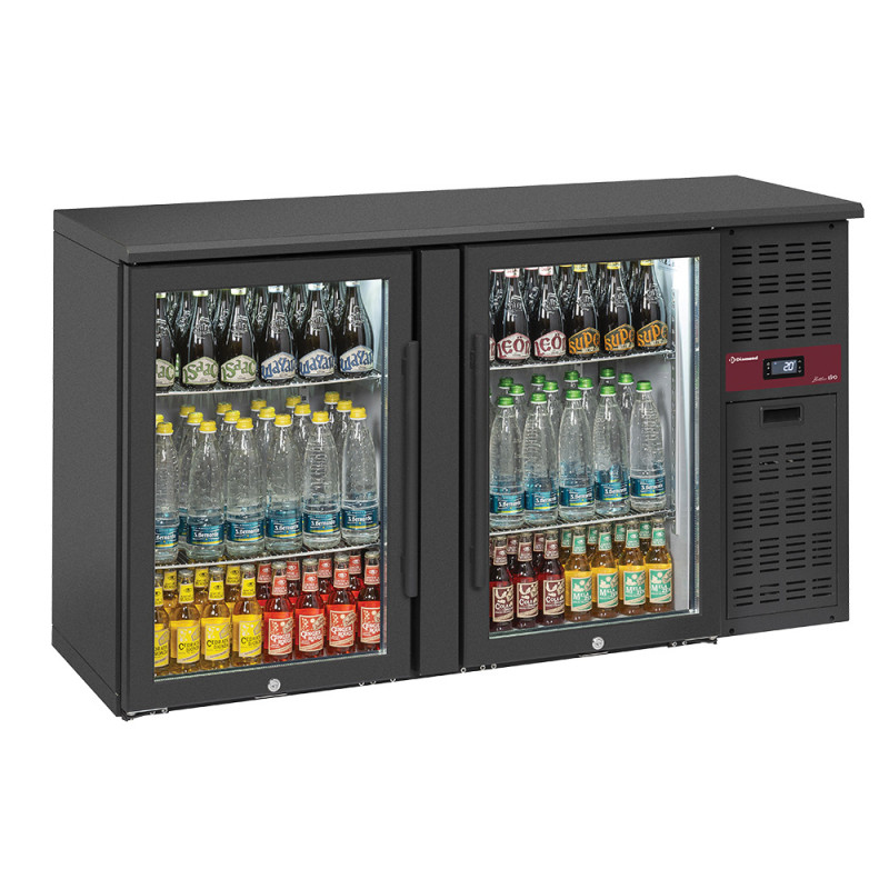 Refroidisseur de bouteilles 2 portes vitrées, 320 litres, pieds réglables Refroidisseur de bouteilles 2 portes vitrées, 320 litres, pieds réglables