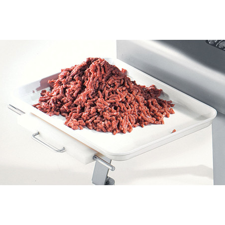 Hachoir en inox N° 32, Ø 6  mm, 600 kg/h, piètement sur roues