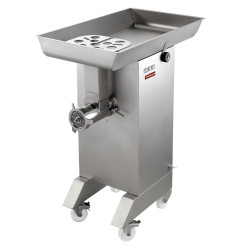 Hachoir en inox N° 32, Ø 4.5 mm, 700 kg/h, sur roues