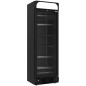 Vitrine ventilée négative vitrée 374 litres - 5 niveaux fixes avec caisson lumineux - NOIRE Vitrine ventilée négative vitrée 374 litres - 5 niveaux fixes avec caisson lumineux - NOIRE