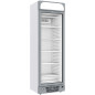 Vitrine ventilée négative vitrée 374 litres - 5 niveaux fixes avec caisson lumineux - BLANCHE Vitrine ventilée négative vitrée 374 litres - 5 niveaux fixes avec caisson lumineux - BLANCHE