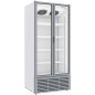 Vitrine ventilée positive 804 litres, 2 portes battentes, BLANCHE Vitrine ventilée positive 804 litres, 2 portes battentes, BLANCHE