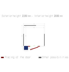 Chambre ISO 60 avec groupe, dim.int. 2030 x 2030 x h2030mm (8,37m³ )