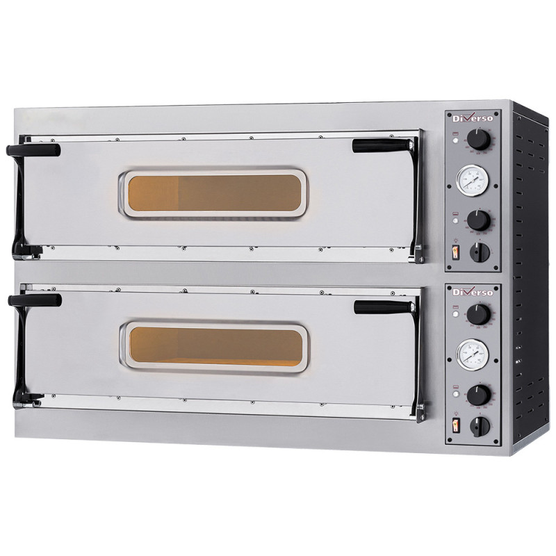 Four électrique 2x 2 pizzas diam. 350mm, 2 chambres Four électrique 2x 2 pizzas diam. 350mm, 2 chambres