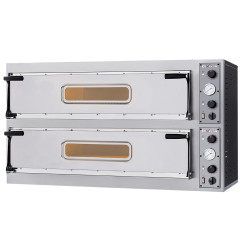 Four électrique 2x 3 pizzas diam. 350mm, 2 chambres