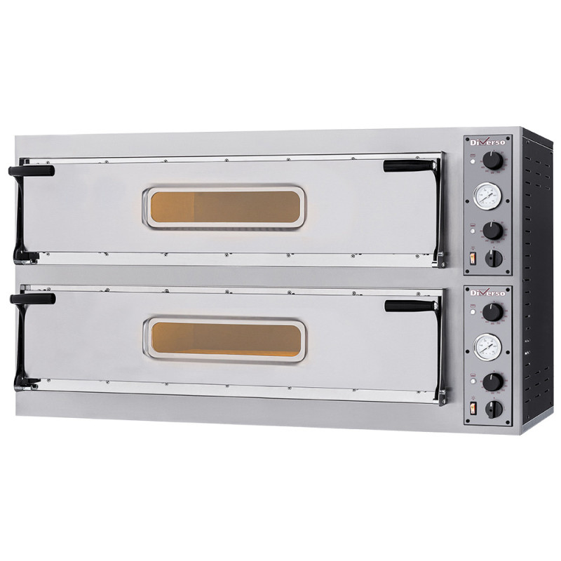 Four électrique 2x 3 pizzas diam. 350mm, 2 chambres Four électrique 2x 3 pizzas diam. 350mm, 2 chambres