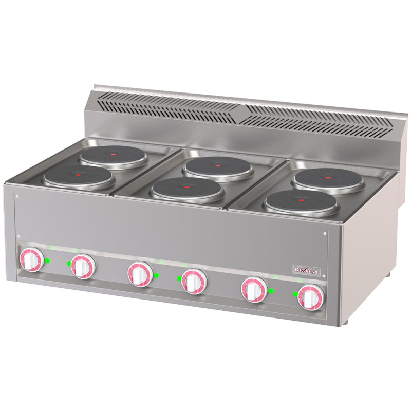 Cuisinière électrique 6 plaques, -Top- Cuisinière électrique 6 plaques, -Top-