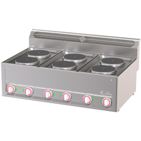 Cuisinière électrique 6 plaques, -Top-