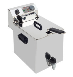 Friteuse de table électrique 10 litres + robinet de vidange