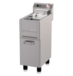 Friteuse électrique 13 litres sur meuble, avec vidange