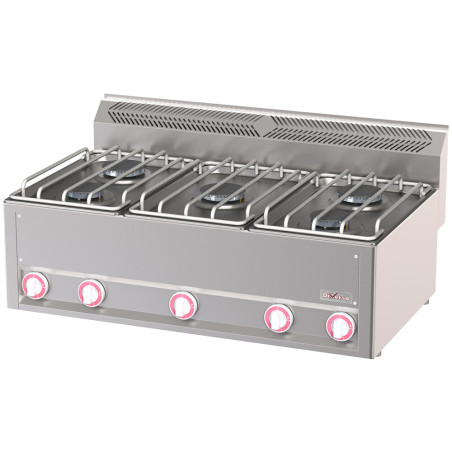 Cuisinière 6 feux gaz, -Top-