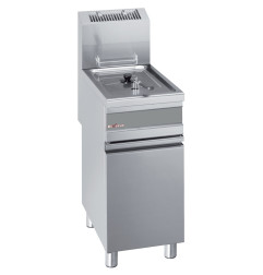 Friteuse gaz 1 cuve 15 litres sur armoire