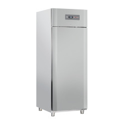 Armoire frigorifique ventilée 600 Lit. 1 porte GN 2/1, sur roues, 2 avec freins