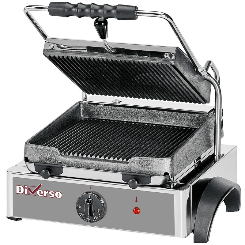 Grill panini électrique, plaques rainurées Grill panini électrique, plaques rainurées