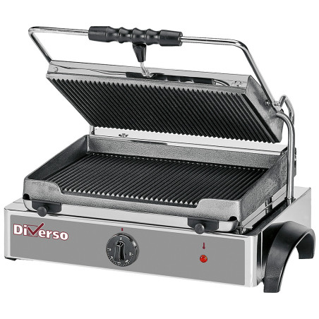 Grill panini électrique MEDIUM, plaques rainurées